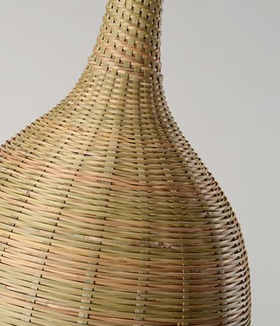 Bamboo Weaving Bottle Shape 1-Light Chinese Style Pendant Light