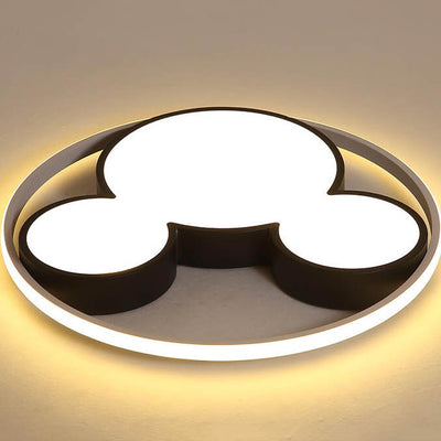 Cartoon Mouse LED Flush Mount Ceiling Light