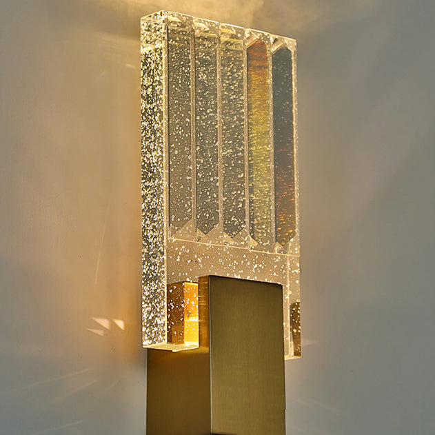 Moderne Bubble Crystal Square Luxus LED Wandleuchte 