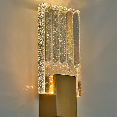 Modern Bubble Crystal Square Luxury LED Wall Sconce Lamp