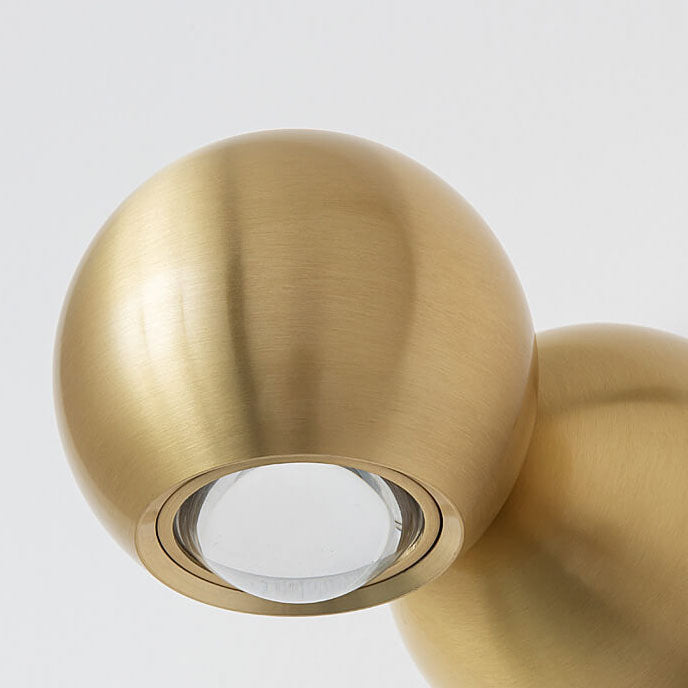 Modern Luxury Copper Cylindrical Mini LED Wall Sconce Lamp