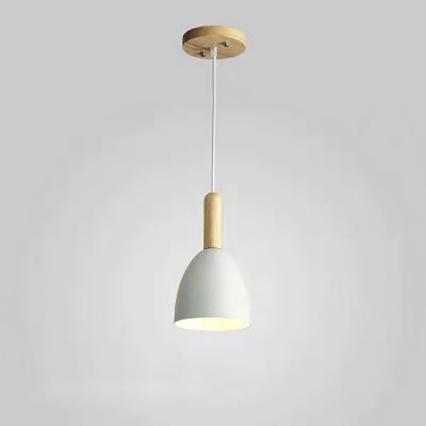 Nordic Log Dome Macaron 1-Light Pendant Light