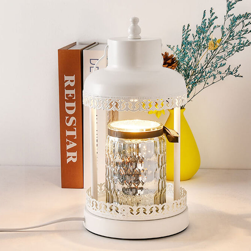 Retro Light Luxury Metal Lantern  Bottle Melting Wax Table Lamp