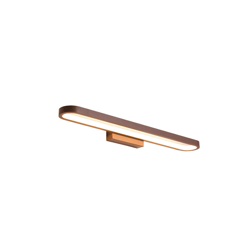 Modern Minimalist Circular Aluminum Vanity Light LED Mirror Front Wall Sconce Lamp For Bathroom