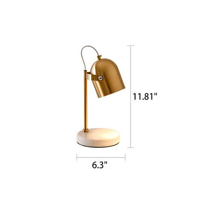 Lampe de table à cire fondante d'aromathérapie métallique cylindrique simple nordique 