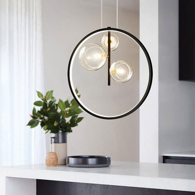 Nordic Simple Iron Art 1/3/5-Light Bubble Chandelier