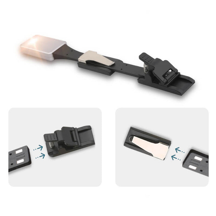 Mini Clip USB Charging LED Table Lamp Bookmark Light 