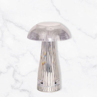 Lampe de table décorative LED à charge tactile éblouissante PMMA Creative Mushroom 