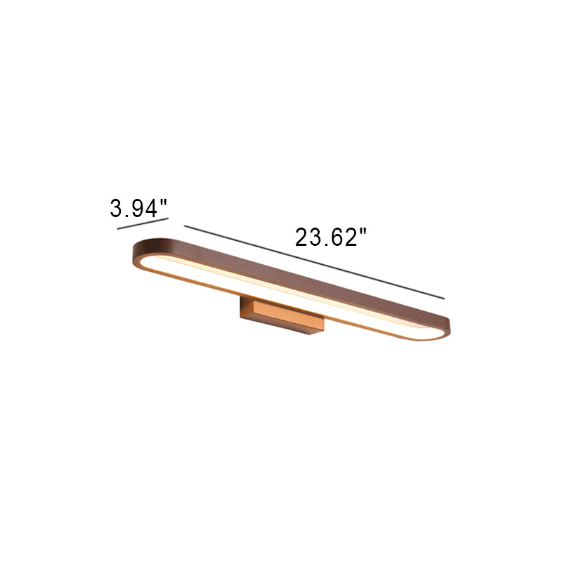 Lámpara de Aplique de Pared Frontal de Espejo LED Minimalista Europea Circular de Aluminio 