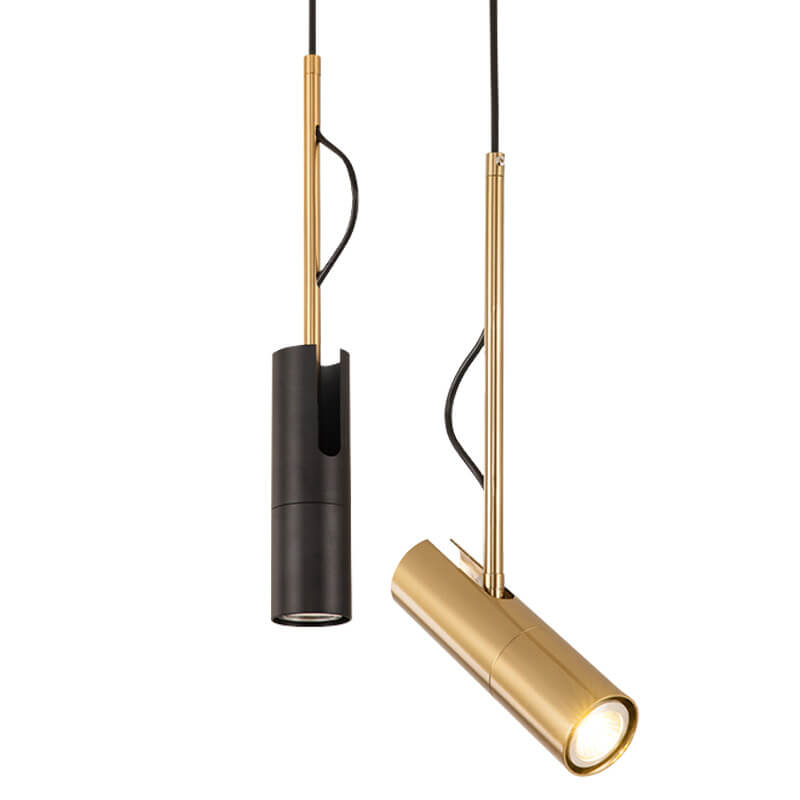 Moderne minimalistische goldene 1-flammige LED-Spot-Pendelleuchte 
