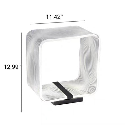 Nordic Square Ring Acryl LED Dekorative Tischlampe 