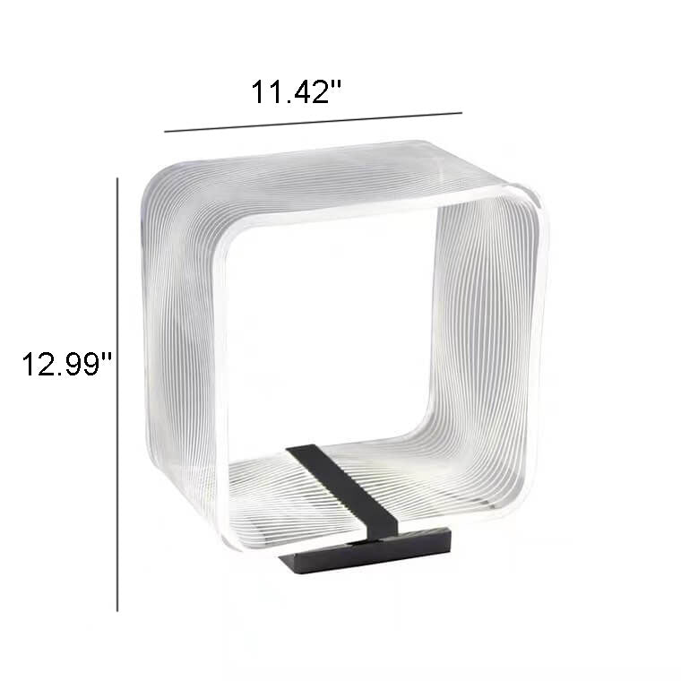 Nordic Square Ring Acryl LED Dekorative Tischlampe 