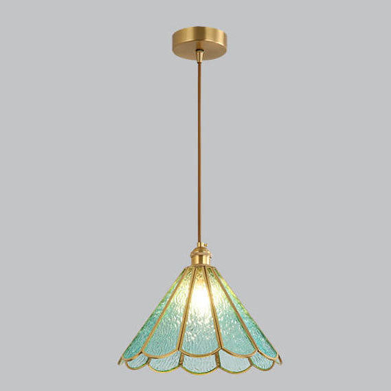 Moderne bunte Wasser-Korn-Glas 1-Licht Glockenförmige Pendelleuchte 