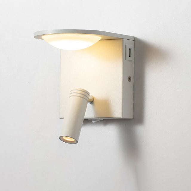 Moderne einfache quadratische USB-Spotleuchte drehbare LED-Wandleuchte 