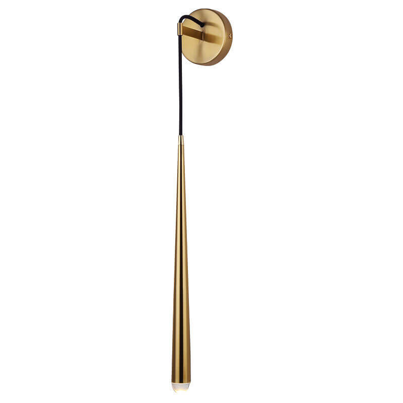 Minimalistischer Luxus-Langstreifen-Gold-1-Licht-Wandleuchte 