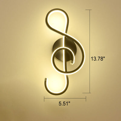 Scandinavian Creative Lines Note LED Wall Sconce Lamp