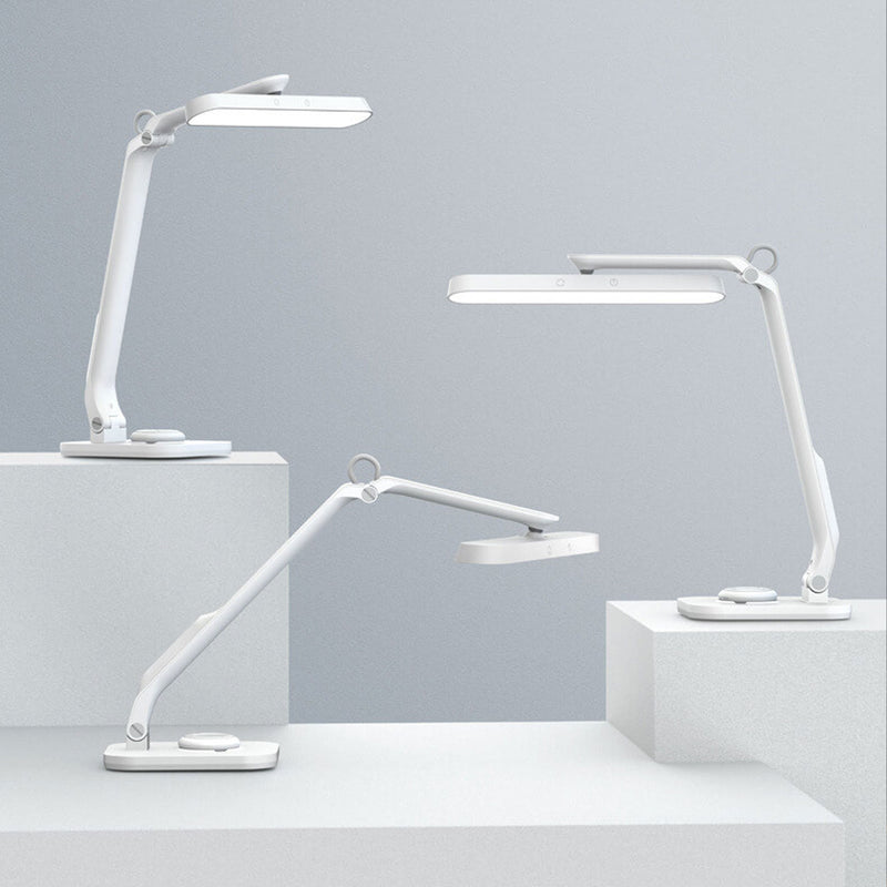 Simple White Charging Folding Eye Protection LED Desk Lamp