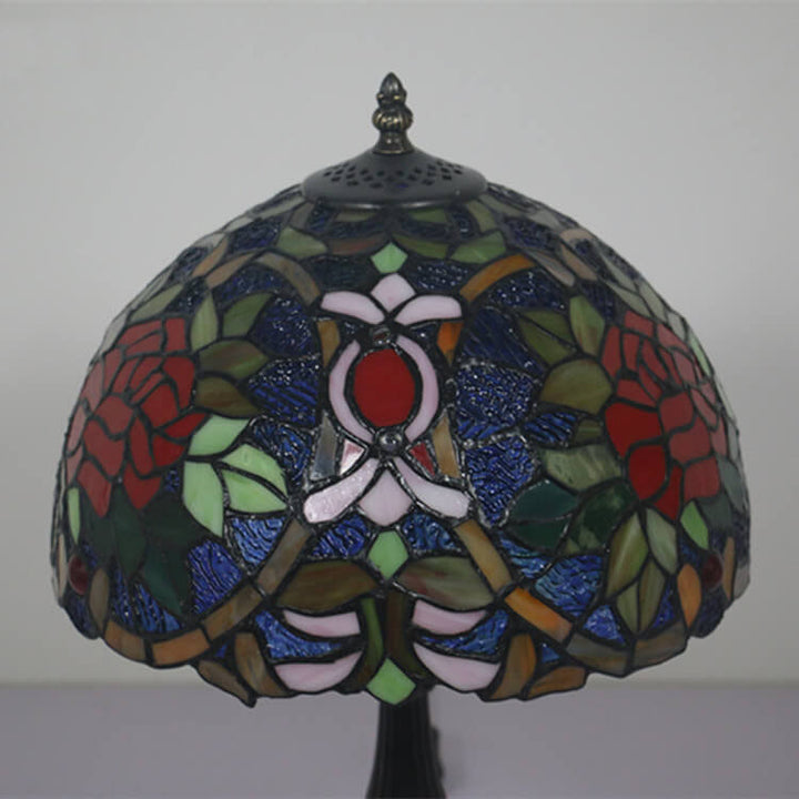 Lámpara de mesa Tiffany European Blooming Flower de 1 luz 