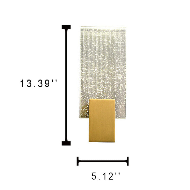 Moderne Bubble Crystal Square Luxus LED Wandleuchte 