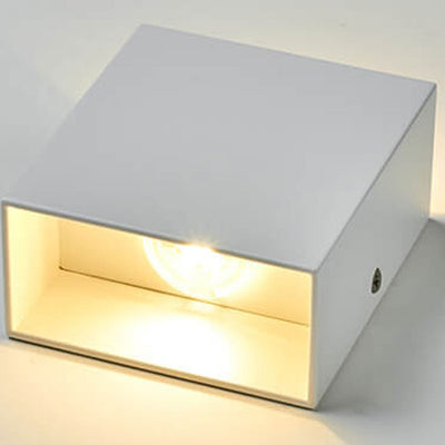 Modern Simple Square LED Body Sensor Wall Sconce Lamp