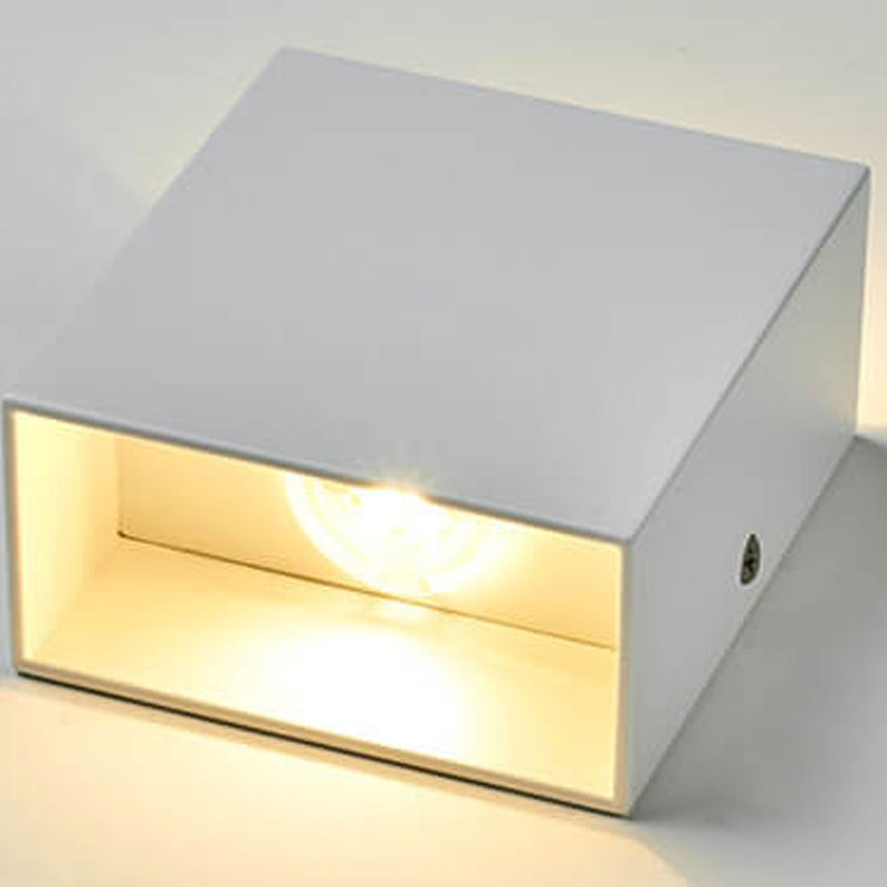 Modern Simple Square LED Body Sensor Wall Sconce Lamp