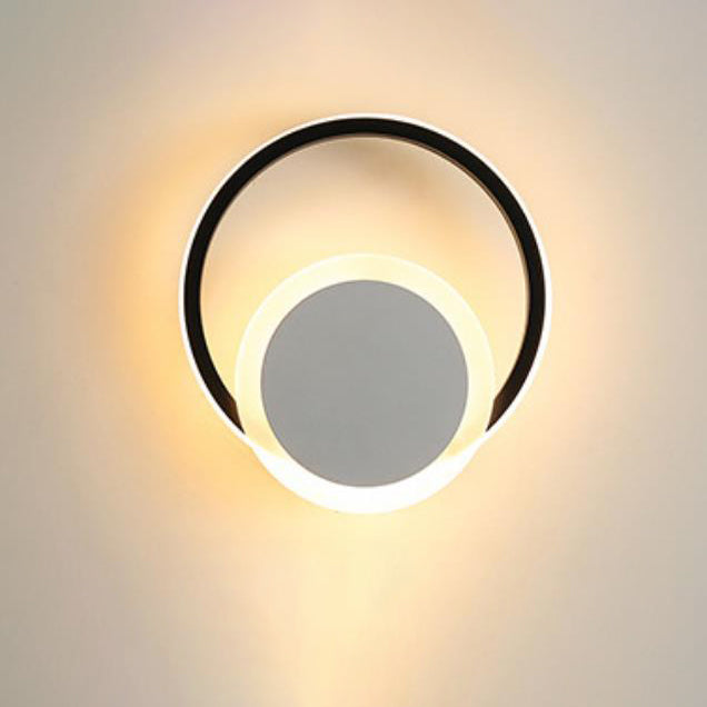Nordic Einfacher Ring Kombination Design LED Wandleuchte 