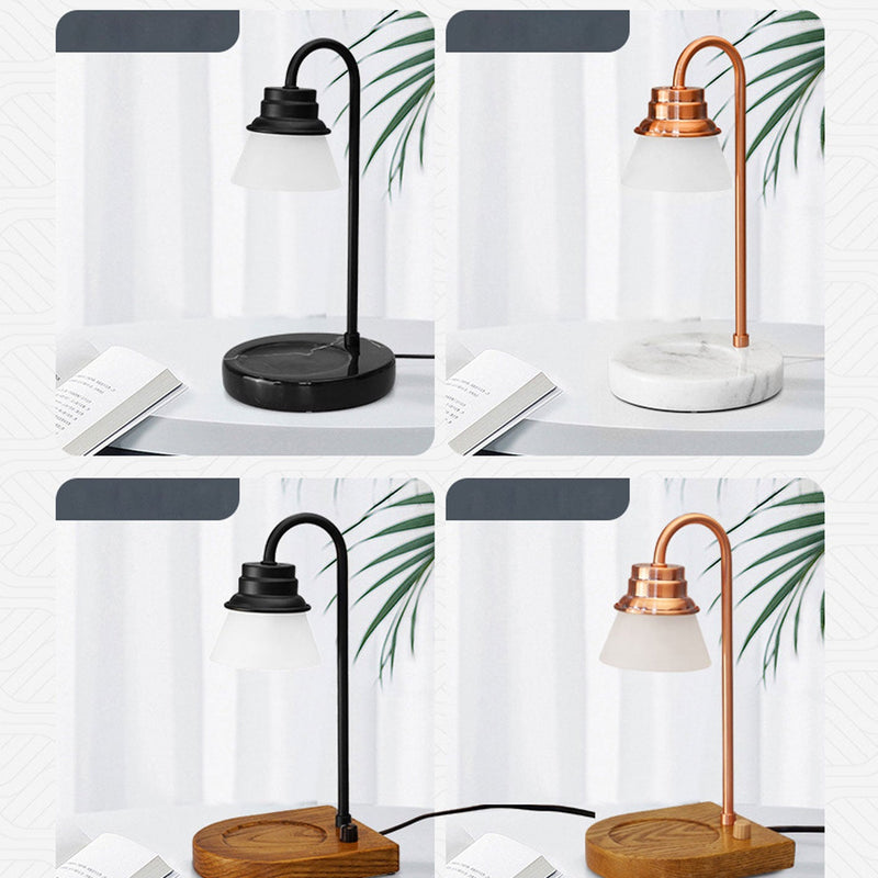 Modern Simple Metal Wood 1-Light Melting Wax Table Lamp