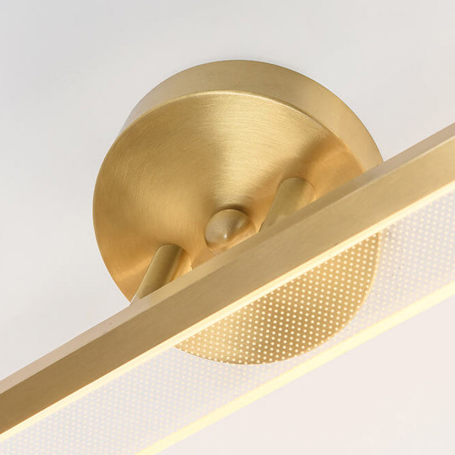 Modern Minimalist Acrylic Bar Brass LED Mirror Front Light Wall Sconce Lamp