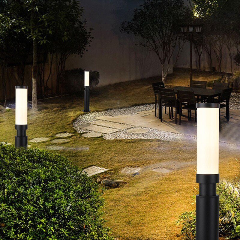 Moderne Acryl wasserdichte kreative Lippenstift-Design LED Outdoor Rasen Stehlampe 