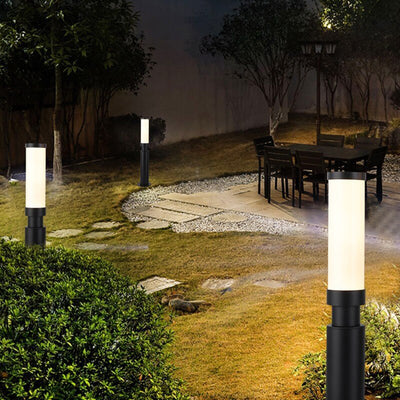 Modern Acrylic Waterproof Creative Lipstick Design LED Outdoor Lawn Floor Lamp