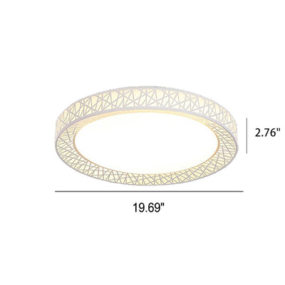 Moderne kreative runde Vogelnest-Eisen-LED-Unterputz-Deckenleuchte