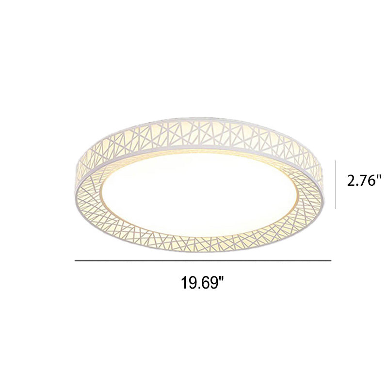 Moderne kreative runde Vogelnest-Eisen-LED-Unterputz-Deckenleuchte