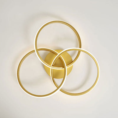 Nordic Light Luxus Ring Gestaffeltes Überlappungsdesign LED-Deckenleuchte 
