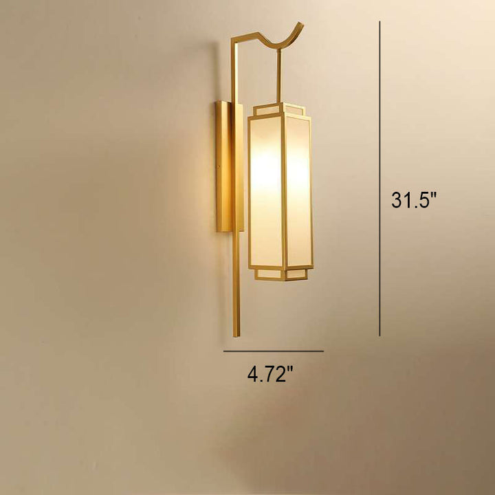 Applique Murale Moderne en Fer Vintage avec Tissu, 1 Lumière 