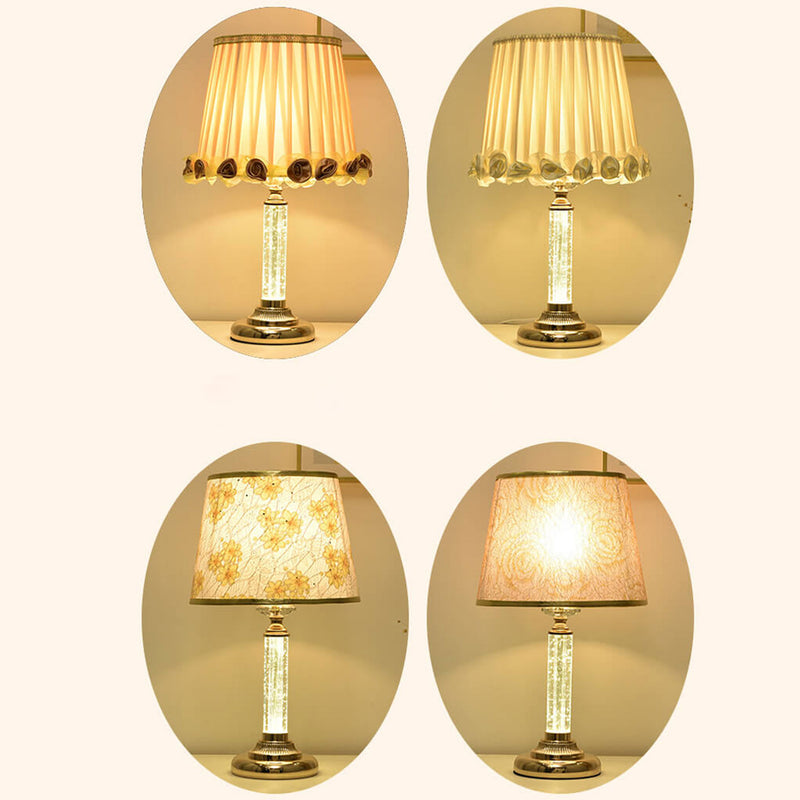 Lampe de Table 1 Lumière à Télécommande Réglable en Luminosité Cristal Européen 