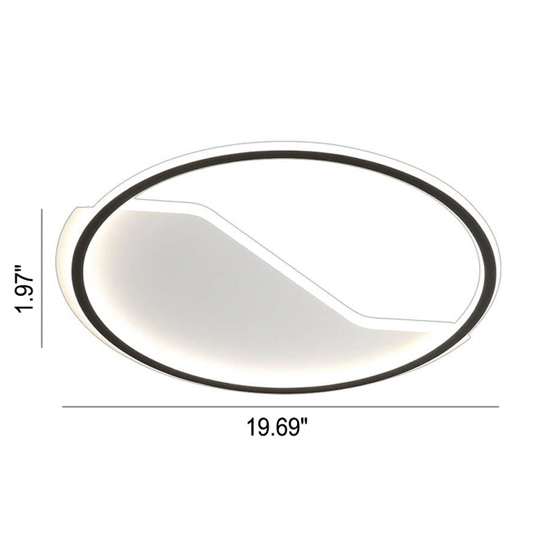 Nordic Modern Simple Round Creative LED Flush Mount Light