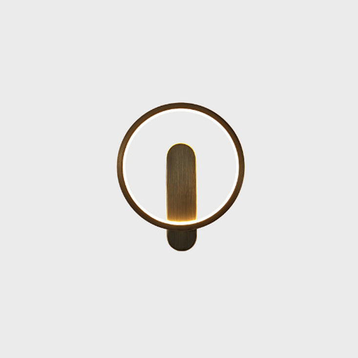 مصباح حائط فاخر LED دائري من النحاس الإبداعي 