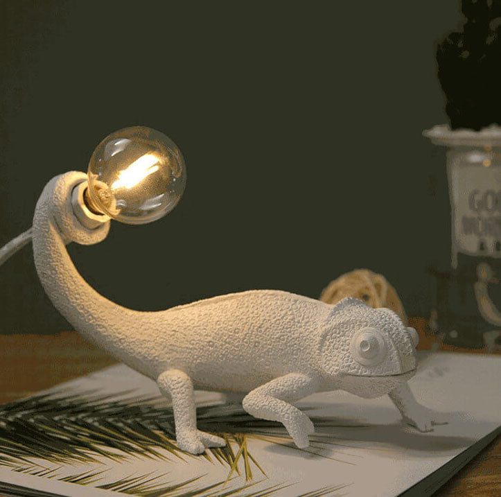 Creative Resin Chameleon 1-Light Table Lamps