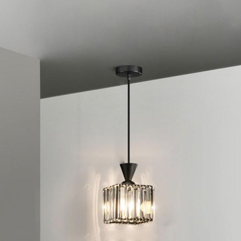 Light Luxury Crystal Square Crystal Cube 1-Licht-Pendelleuchte 