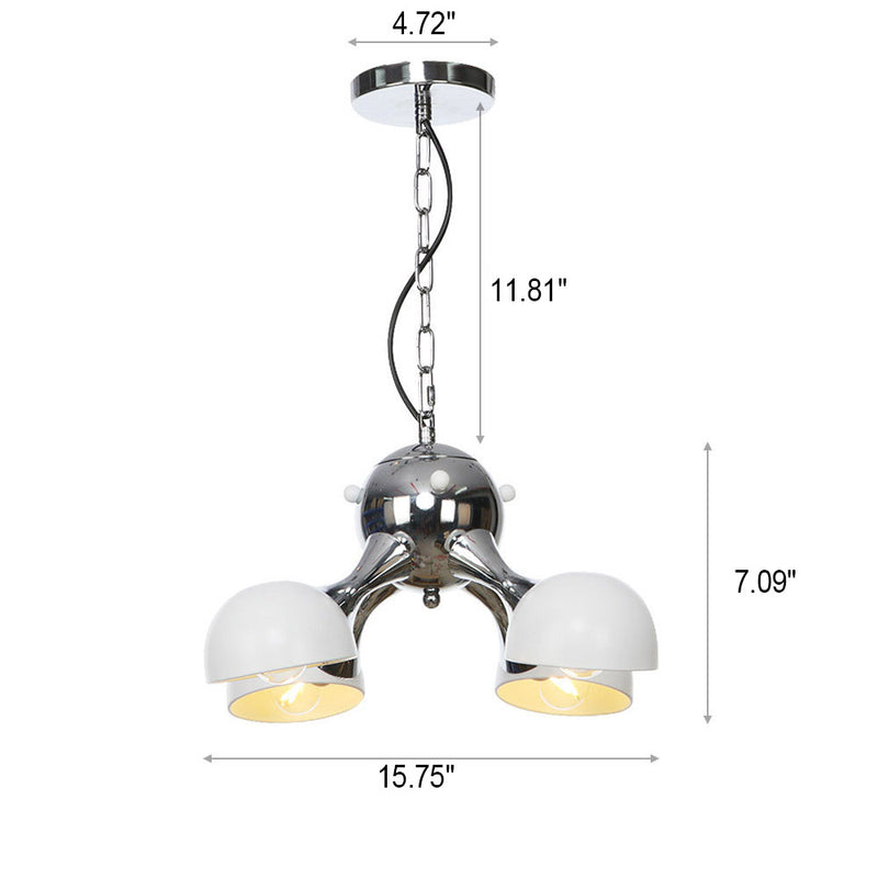 Industrial Vintage Round Dome 3/4/5 Light Island Light Chandelier