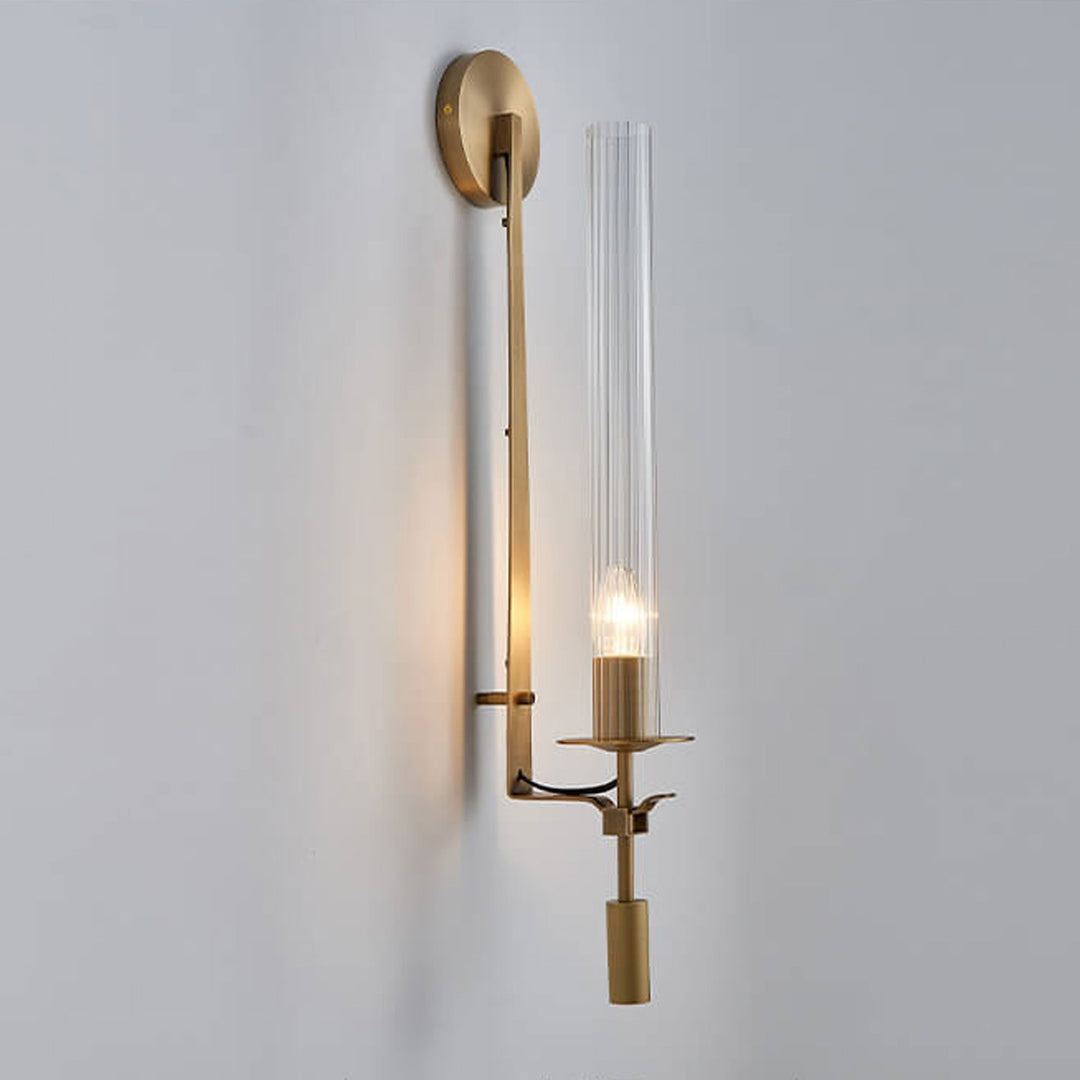 Applique murale moderne de luxe à 1 lumière en cuivre 