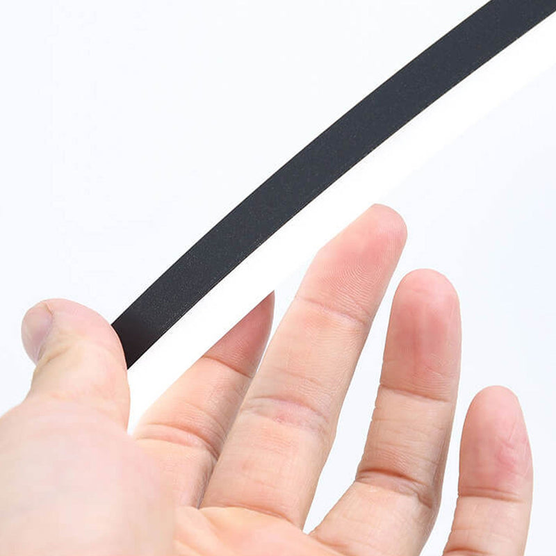 Nordic Minimalist Line Bending with Tray LED Standing Floor Lamp