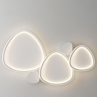 Nordic Minimalist Oval Design Acrylic LED Flush Mount Ceiling Light