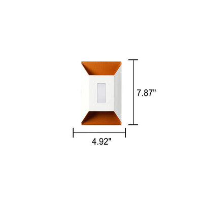 Lampe murale LED de patio étanche moderne en aluminium avec lentille 