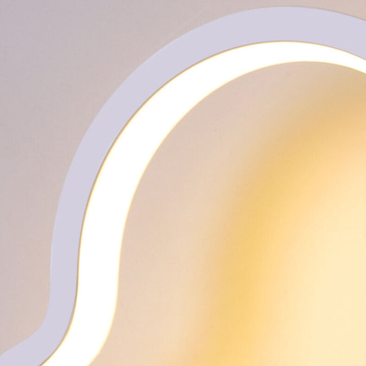 Nordic einfache Wolkenform LED Wandleuchte 