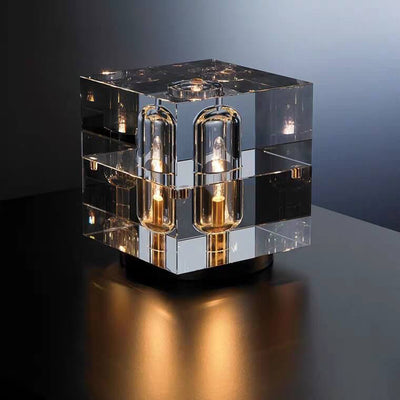 Moderne Kristall-Stereo-Geometrisches Design 1-Licht-Tischlampe