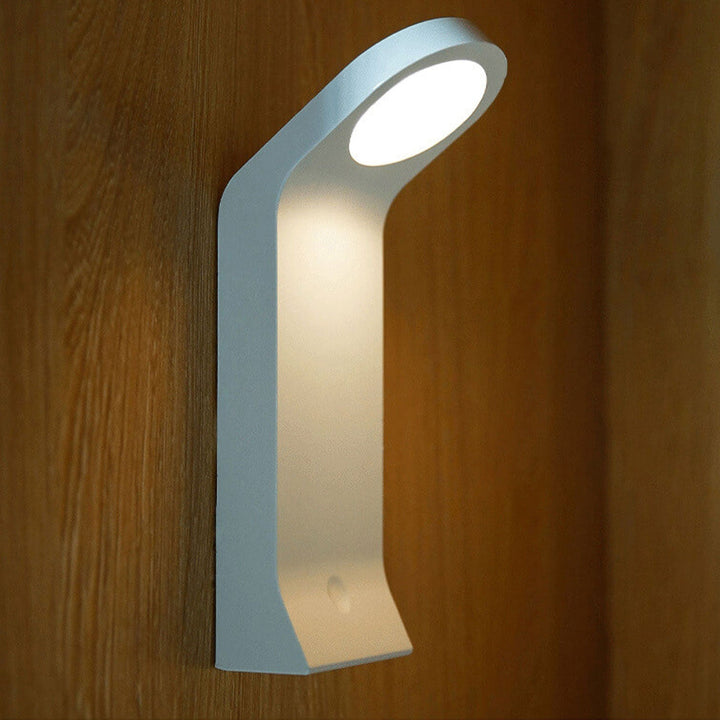 Lampe de bureau à induction USB avec forme incurvée créative 