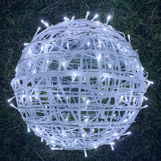 Boule enchevêtrée LED extérieure étanche décorative pour jardin 