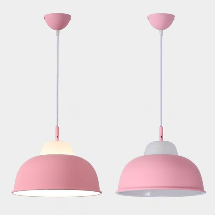Moderne minimalistische 1-flammige Pendelleuchte aus Macaron-Eisen 