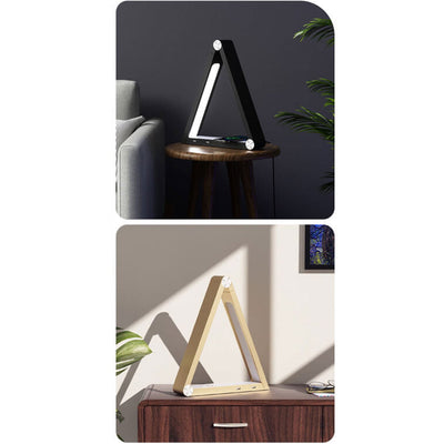 Intelligent Creative Triangle Wireless Charging Rotating Touch LED Desk Lamp